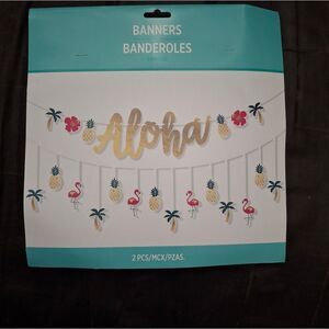 ALOHA Party Theme Banner